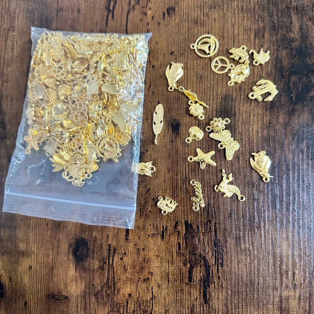 Amazon Gold Charm Necklace Set